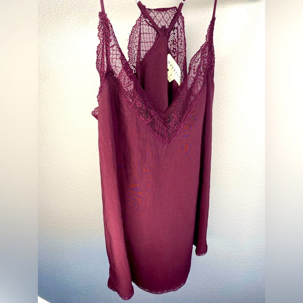 LOVESTITCH Camisole Maroon Small